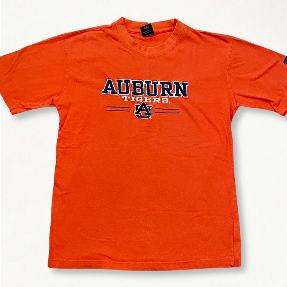 Vintage Y2K 2000s Starter Auburn Tigers Orange Embroidered Collegiate T-Shirt M - Picture 3 of 13